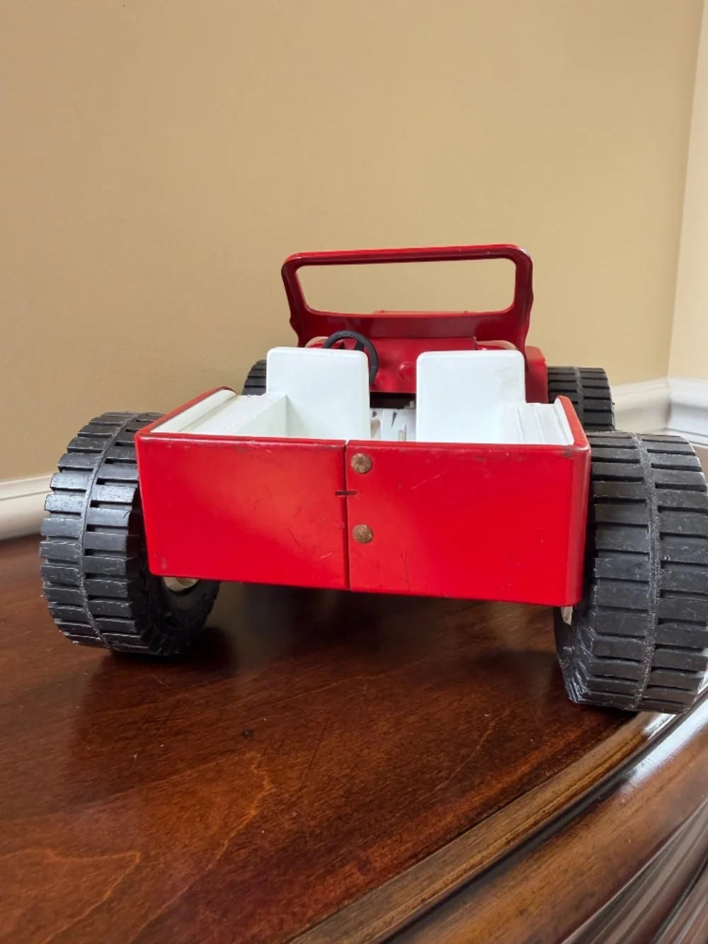 Vintage 1970s Tonka Pressed Steel Red Dune Buggy Jeep No. 2445